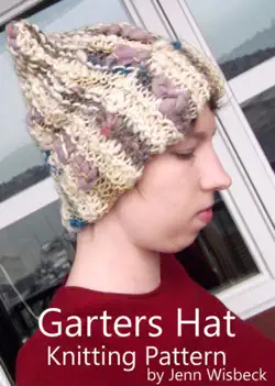garter hat knitting pattern book cover image