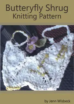 butterfly shrug knitting pattern book cover image