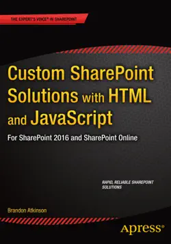custom sharepoint solutions with html and javascript book cover image