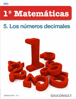 matemáticas 1ºeso. los números decimales imagen de la portada del libro