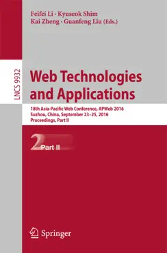 web technologies and applications book cover image