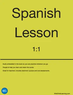 spanish lessons 1:1 book cover image