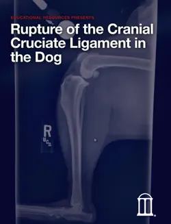 rupture of the cranial cruciate ligament in the dog book cover image