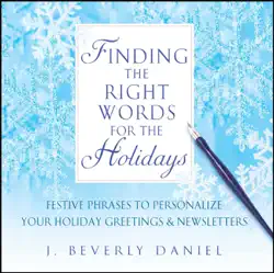 finding the right words for the holidays book cover image
