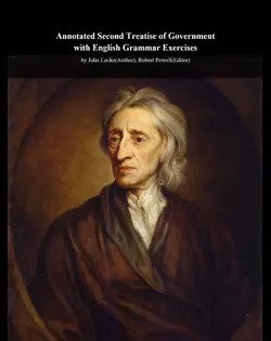 annotated second treatise of government with english grammar exercises book cover image