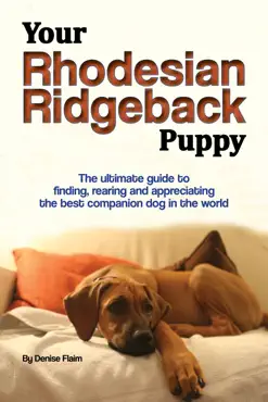 your rhodesian ridgeback puppy book cover image
