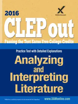 clep analyzing and interpreting literature book cover image