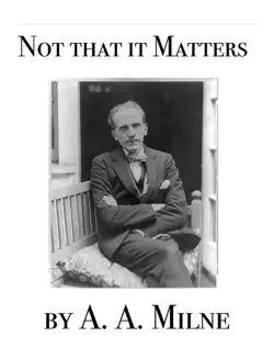 not that it matters book cover image