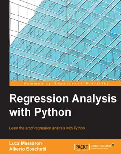 regression analysis with python book cover image