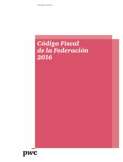 código fiscal de la federación 2016 imagen de la portada del libro
