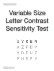 Variable Size Letter Contrast Sensitivity Test synopsis, comments
