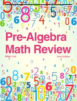 pre-algebra math review book cover image