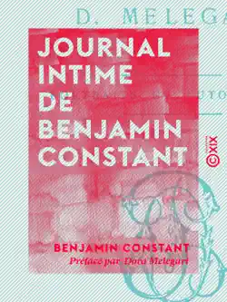 journal intime de benjamin constant imagen de la portada del libro