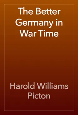 the better germany in war time book cover image