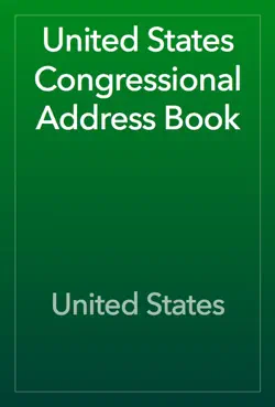 united states congressional address book book cover image