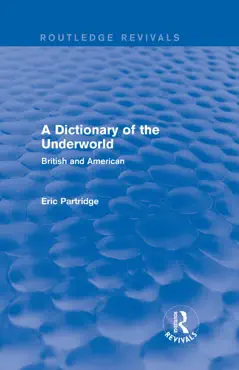 a dictionary of the underworld book cover image
