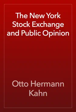the new york stock exchange and public opinion book cover image
