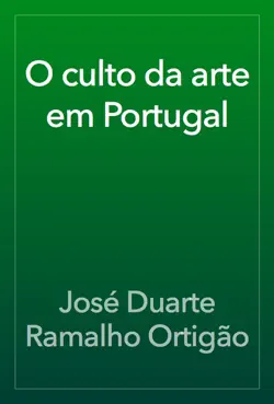 o culto da arte em portugal imagen de la portada del libro