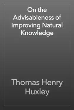 on the advisableness of improving natural knowledge book cover image