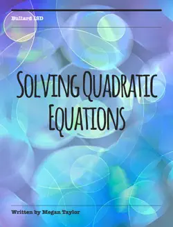 solving quadratic equations imagen de la portada del libro