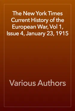 the new york times current history of the european war, vol 1, issue 4, january 23, 1915 book cover image