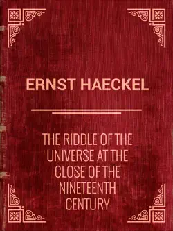 the riddle of the universe at the close of the nineteenth century book cover image