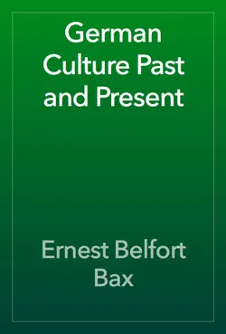 german culture past and present book cover image