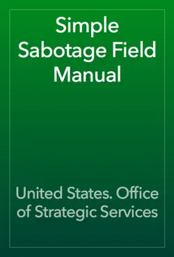 simple sabotage field manual book cover image