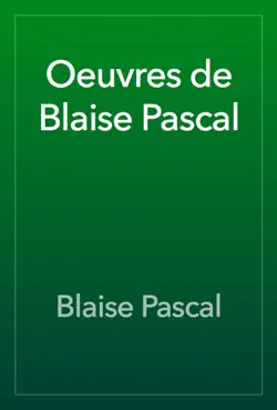 oeuvres de blaise pascal book cover image