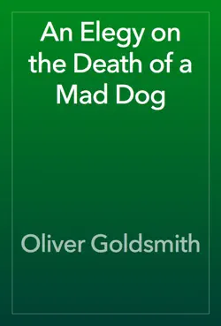 an elegy on the death of a mad dog book cover image