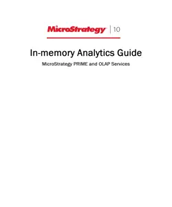 in-memory analytics guide for microstrategy 10 book cover image