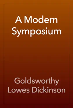 a modern symposium book cover image