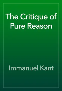 the critique of pure reason imagen de la portada del libro