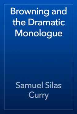 browning and the dramatic monologue book cover image