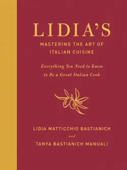 lidia's mastering the art of italian cuisine book cover image