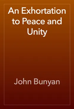 an exhortation to peace and unity imagen de la portada del libro