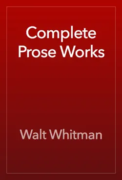 complete prose works imagen de la portada del libro