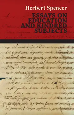 essays on education and kindred subjects book cover image