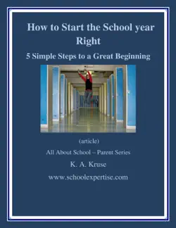 how to start the school year right!: 5 simple steps to a great beginning imagen de la portada del libro