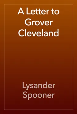 a letter to grover cleveland book cover image