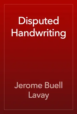disputed handwriting book cover image
