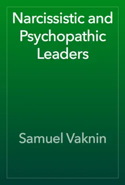 narcissistic and psychopathic leader book cover image