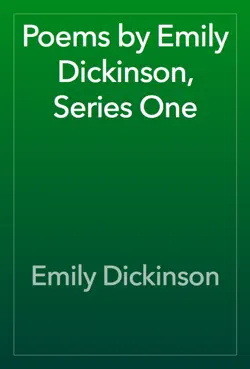 poems by emily dickinson, series one imagen de la portada del libro