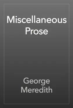miscellaneous prose book cover image