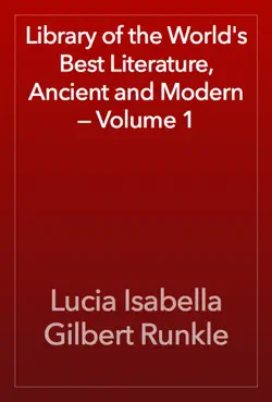 library of the world's best literature, ancient and modern — volume 1 book cover image