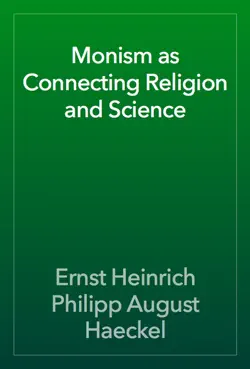 monism as connecting religion and science book cover image