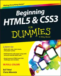 beginning html5 and css3 for dummies book cover image