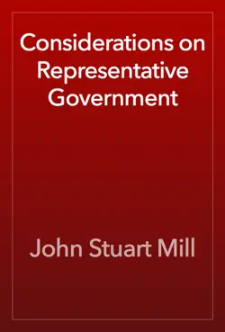 considerations on representative government book cover image