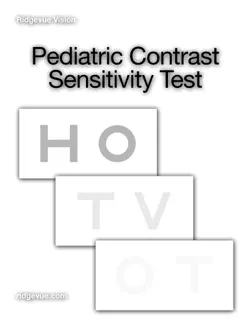 pediatric contrast sensitivity test book cover image