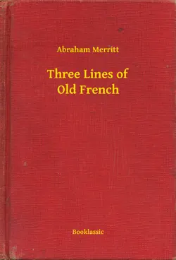 three lines of old french book cover image